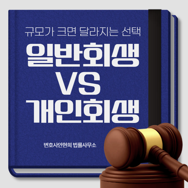일반회생과 개인회생의 차이, 대상과 절차와 비용