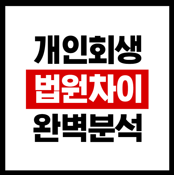 원주 개인회생 기간, 법원별 차이와 개시결정