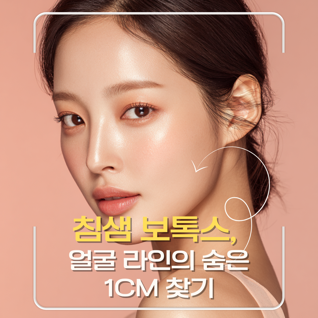 강남 신사역 성형외과 침샘 보톡스, 사각턱 보톡스와 다른 얼굴 라인 1cm