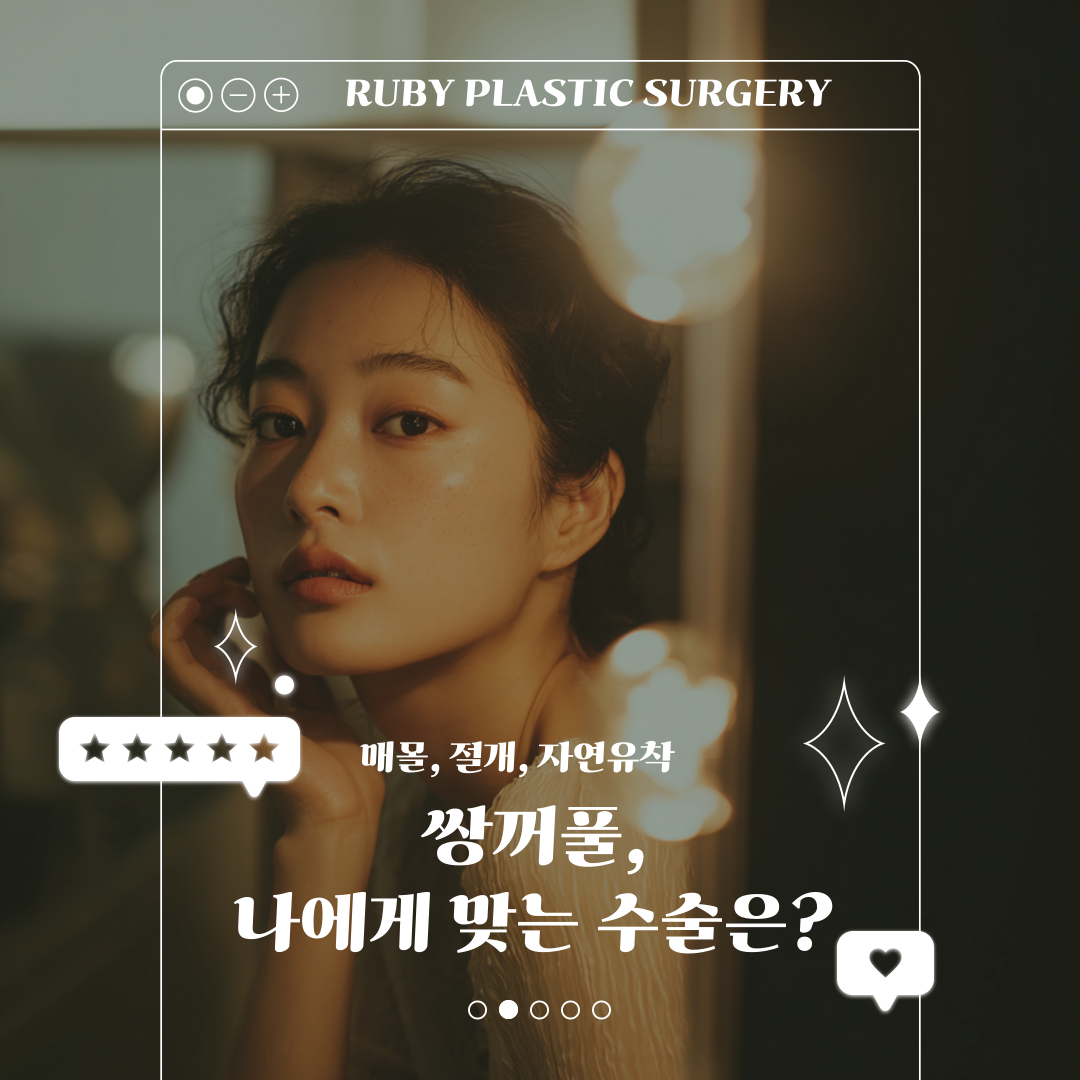강남 성형외과 쌍꺼풀 수술 비교, 매몰법, 절개법, 자연유착법