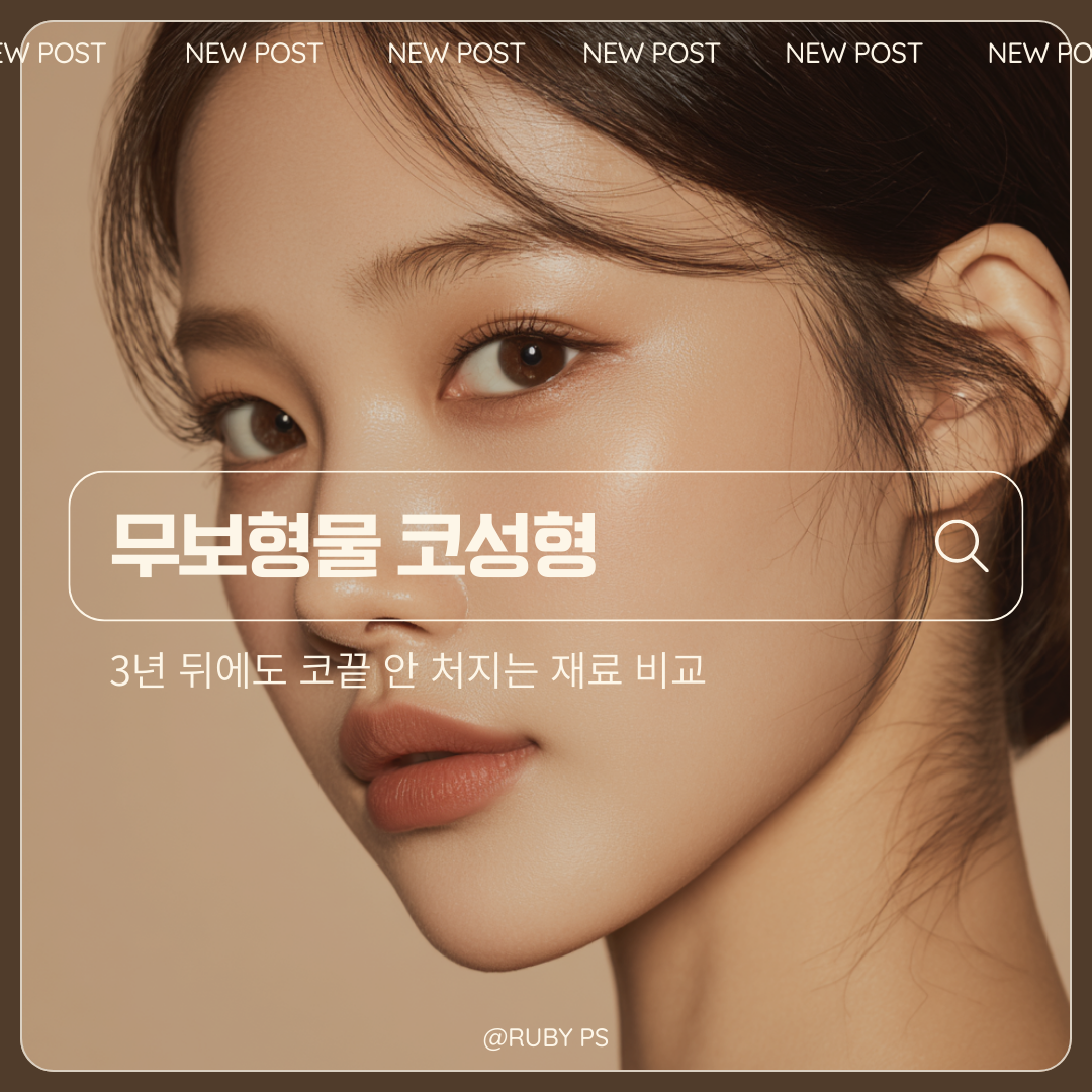 강남 신사역 성형외과 무보형물 코성형 재료 비교