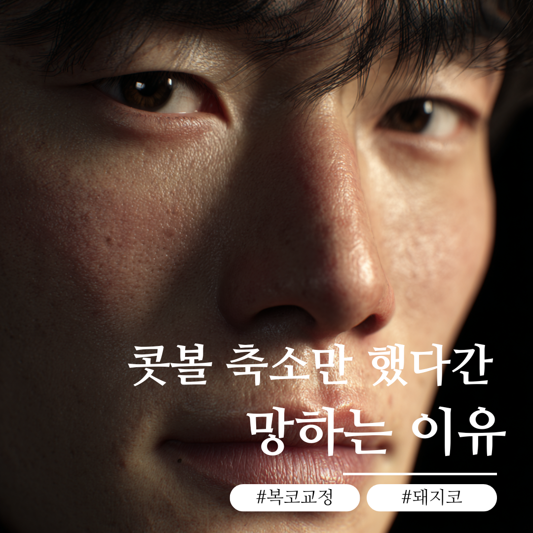 강남 성형외과 복코 교정과 콧볼 축소 차이
