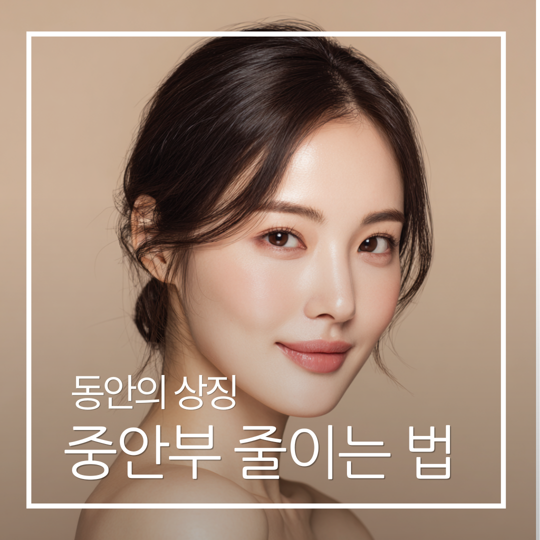 강남 신사역 성형외과 중안부 황금 비율과 동안 얼굴