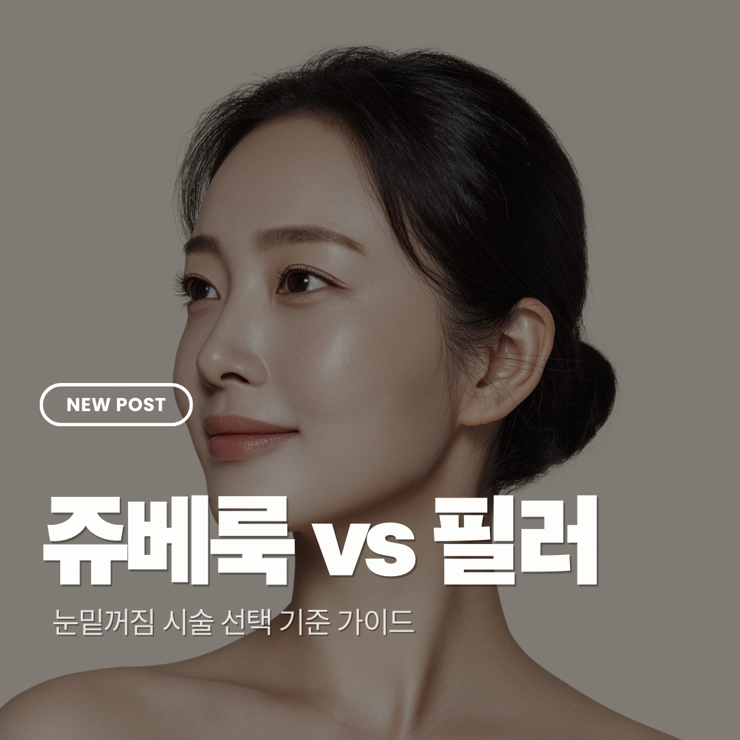 강남 신사역 성형외과 눈밑꺼짐, 쥬베룩과 필러 선택 기준