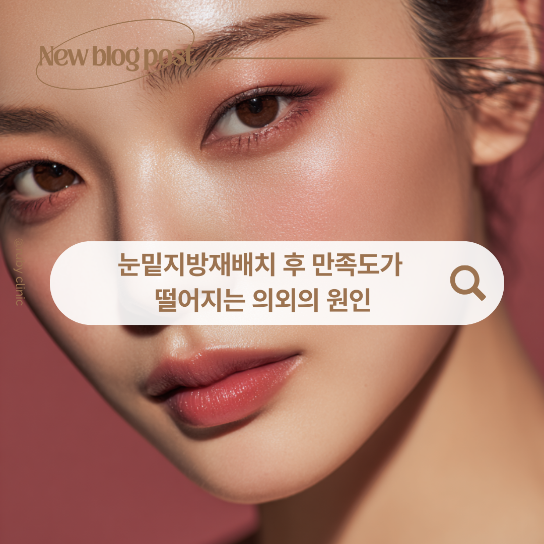 강남 신사역 성형외과 눈밑지방재배치 만족도와 눈물고랑