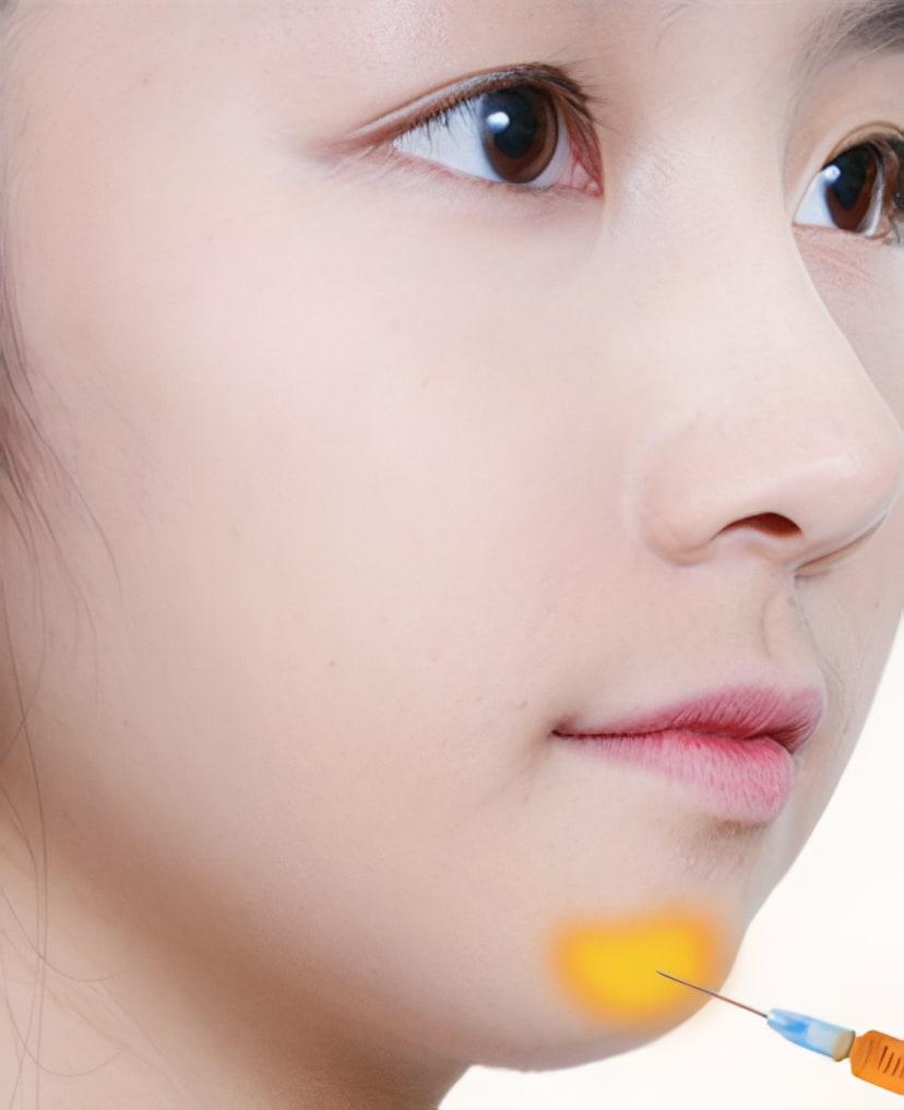 지방이식 또는 턱끝 필러 주입
